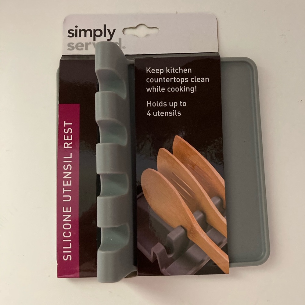 Simply Served Silicone Utensil Rest (spoon rest)